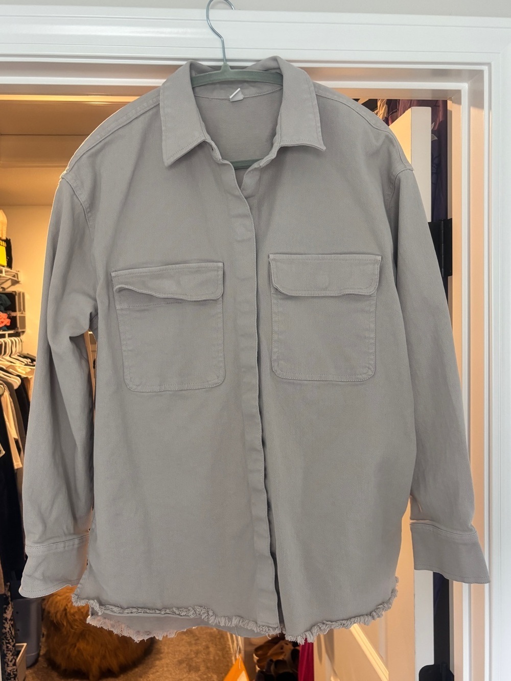 bp Light Gray Utility Jacket with Flap Pockets - Picture 4 of 5
